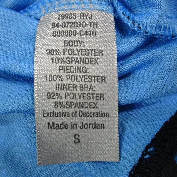 Champion Blue Tank Top w/ Built in Bra Small - Picture 3 of 6